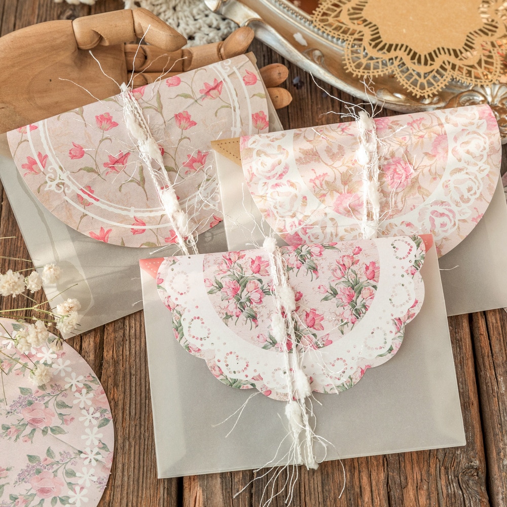 30pcs Lace Flower Story Series Decorative Material Paper Vintage Collage Background Paper Scrapbooking Diary Lable Planner - Image 4